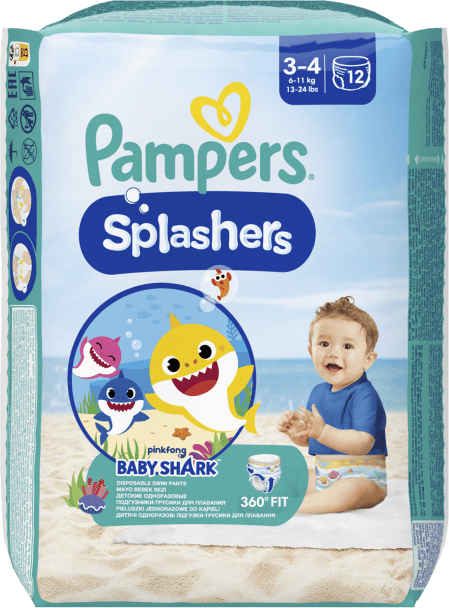 pampers splashers rozmiary