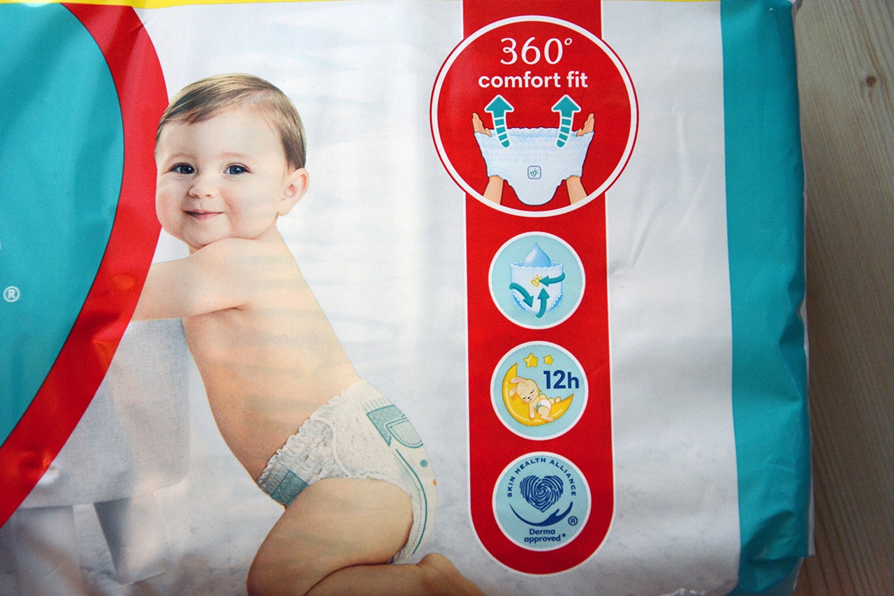 pampers pielucha agrafka