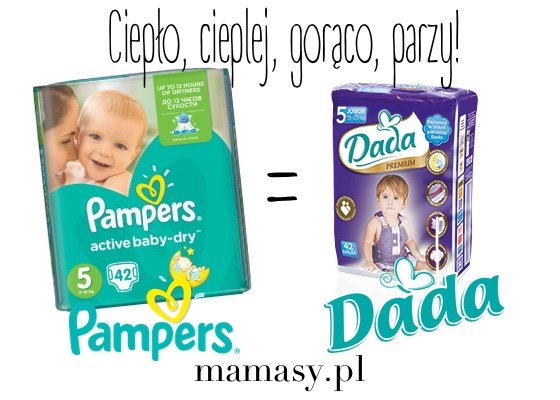 pieluszki dada vs pampers