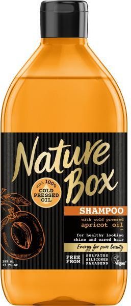 nature box nadający objętości szampon z olejem z moreli