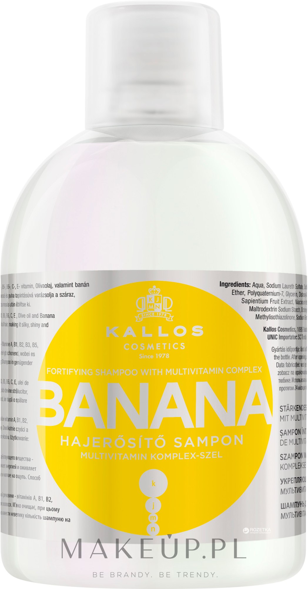 kallos szampon bananowy skład