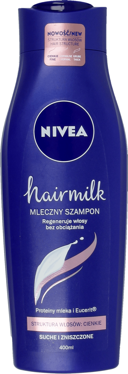 nivea hairmilk szampon regenerująca