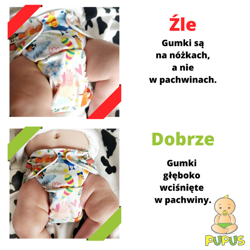 jak wyglada prawidlowo założony pampers