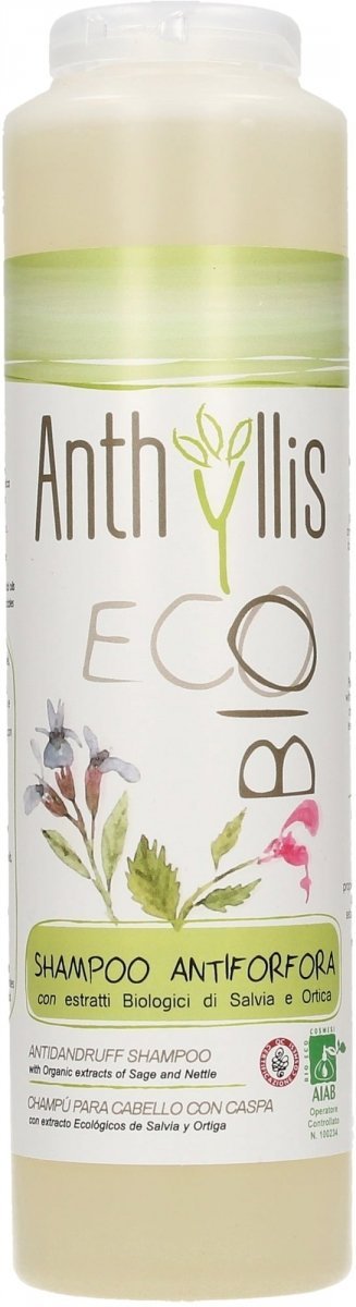 szampon przeciwłupieżowy bardzo delikatny certyfikowany eco bio 250 ml anthyllis