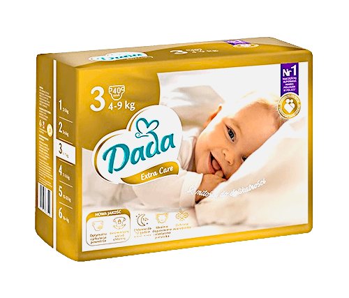 dada pieluchy extra care 4-9kg