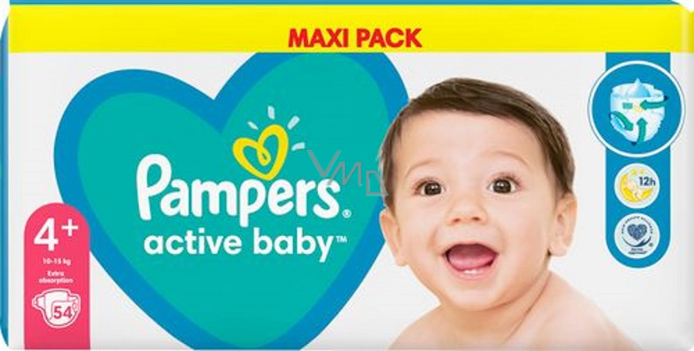 pampers active 4+ 96