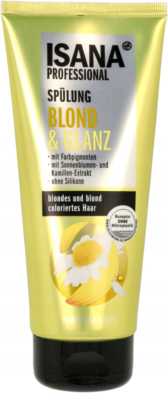 isana professional odżywka do włosów połysk koloru blond 2