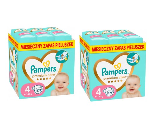 pieluchy pampers 4 174 szt