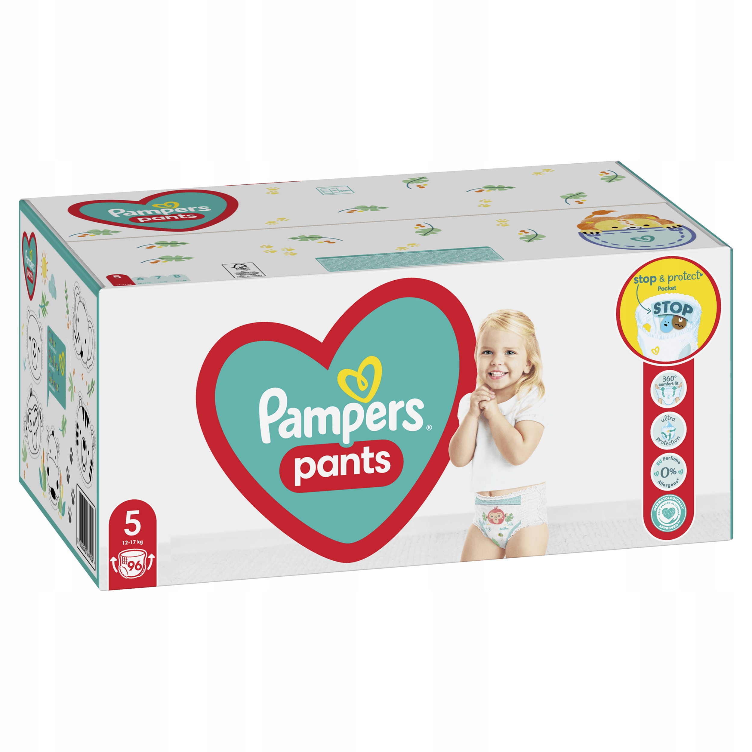 pieluchomajtki pampers 5 96 szt