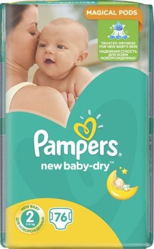 pampers new baby-dry pieluchy nr 2