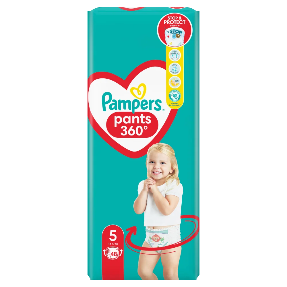 rossmann pampers pants pieluchomajtki rozmiar 5 junior 12-18kg 48 sztuki