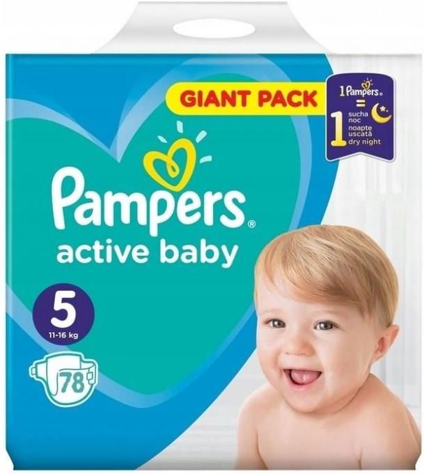 pampers active baby 5 pomaranczowe