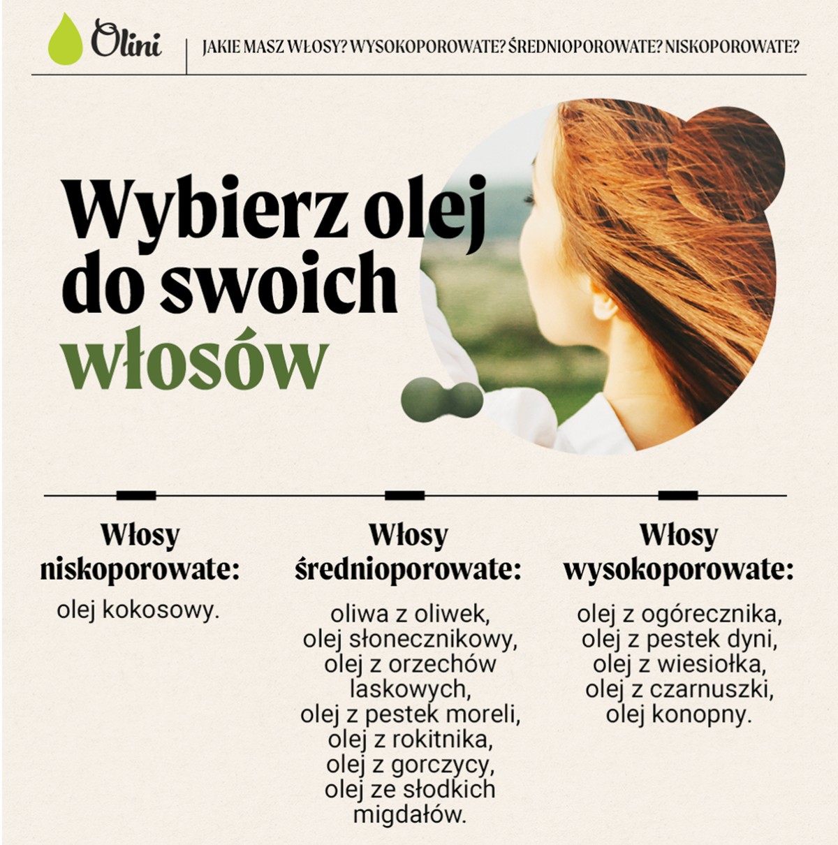 jak nakładać olejek do włosów