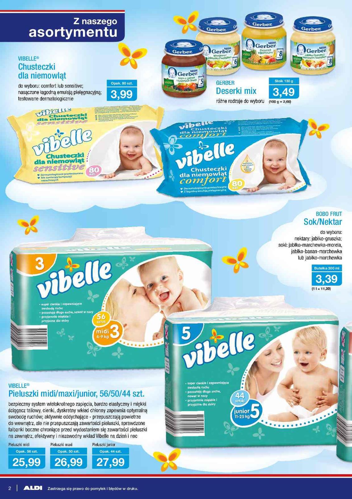 aldi pieluchy vibelle