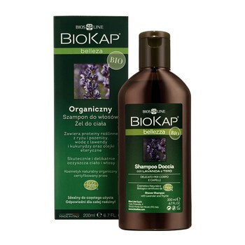 biokap belleza organiczny szampon do włosów żel do ciała