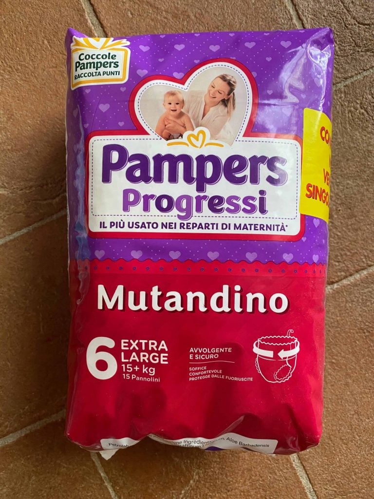 pampers italu