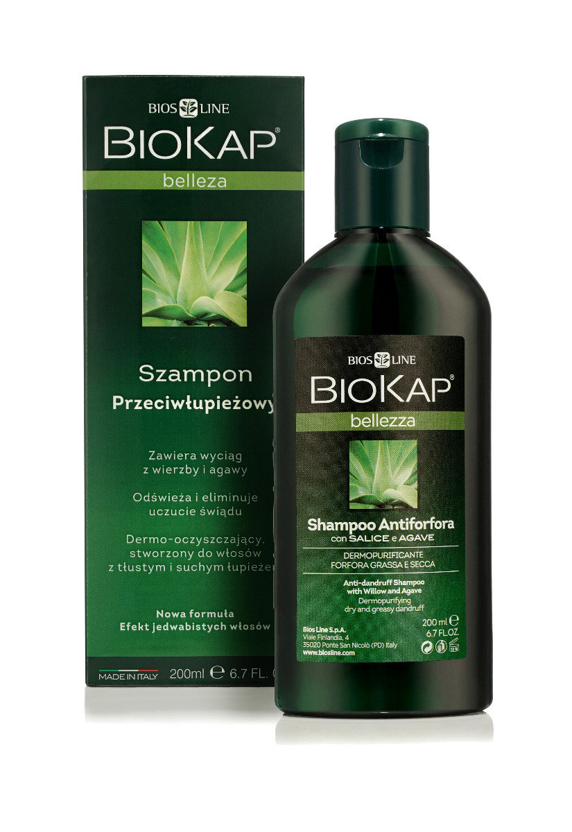 biokap bellezza szampon do włosów tłustych 200ml