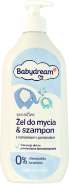 babydream żel do mycia i szampon srokao