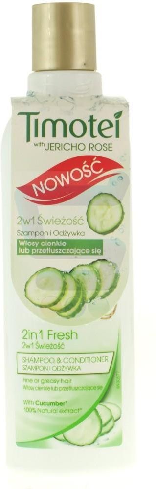 timotei szampon 2w1 swiezosc wlosy cienkie