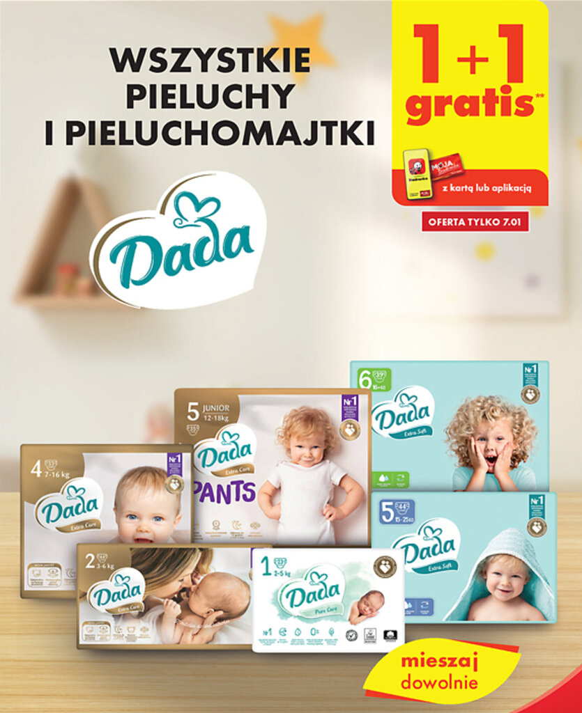 promocja pieluchy dada biedronka