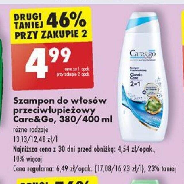 szampon care & go biedronka cena