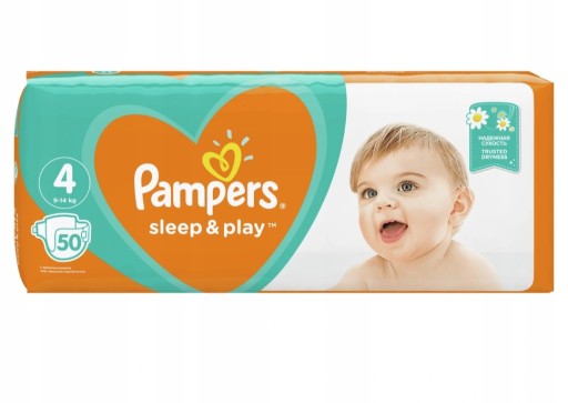 pampers 4 pomaranczowe