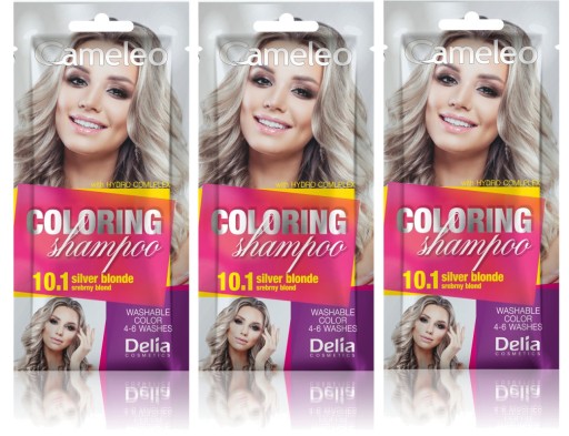 delia 10.1 srebrny blond cameleo szampon koloryzujący