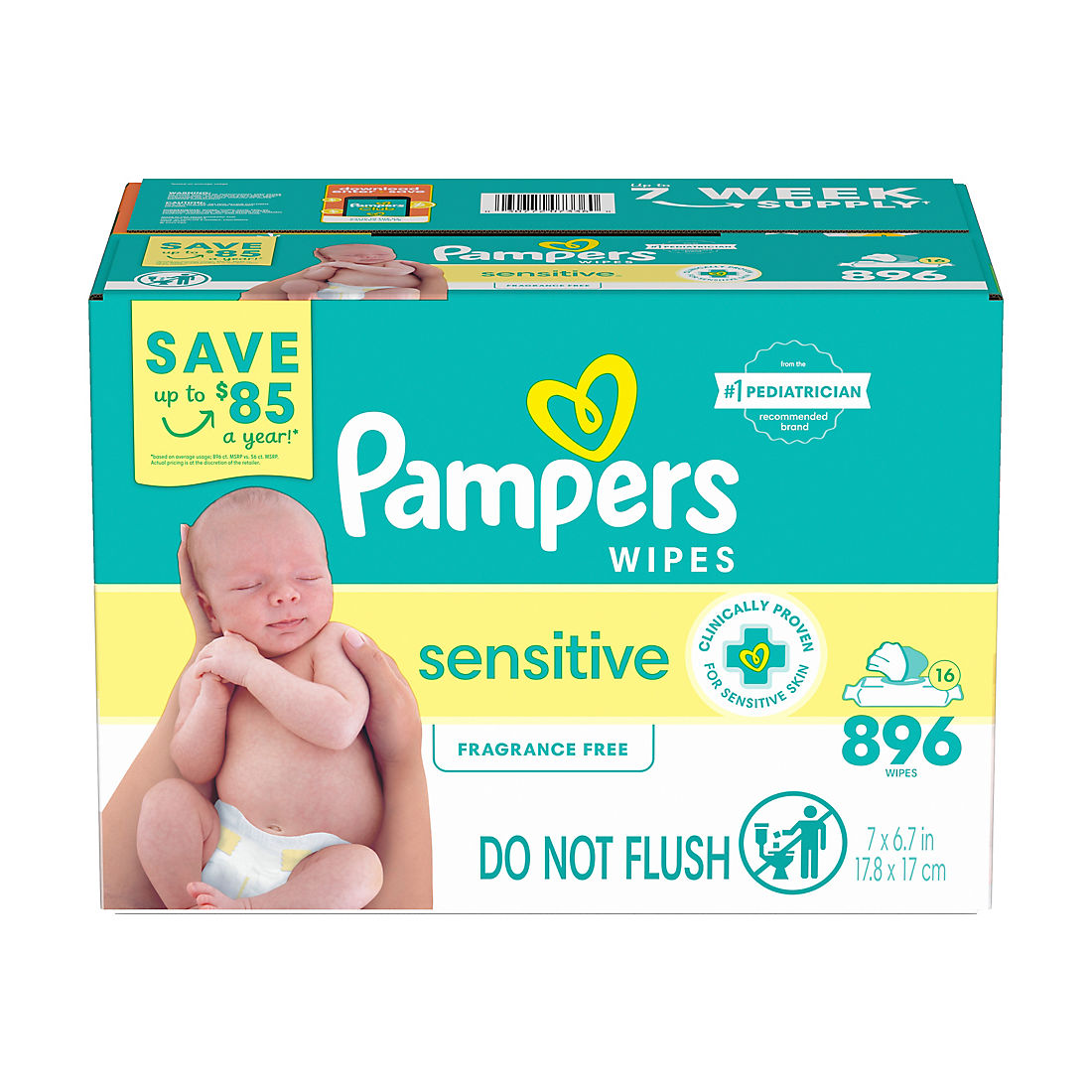 pampers sensitive fragrance free