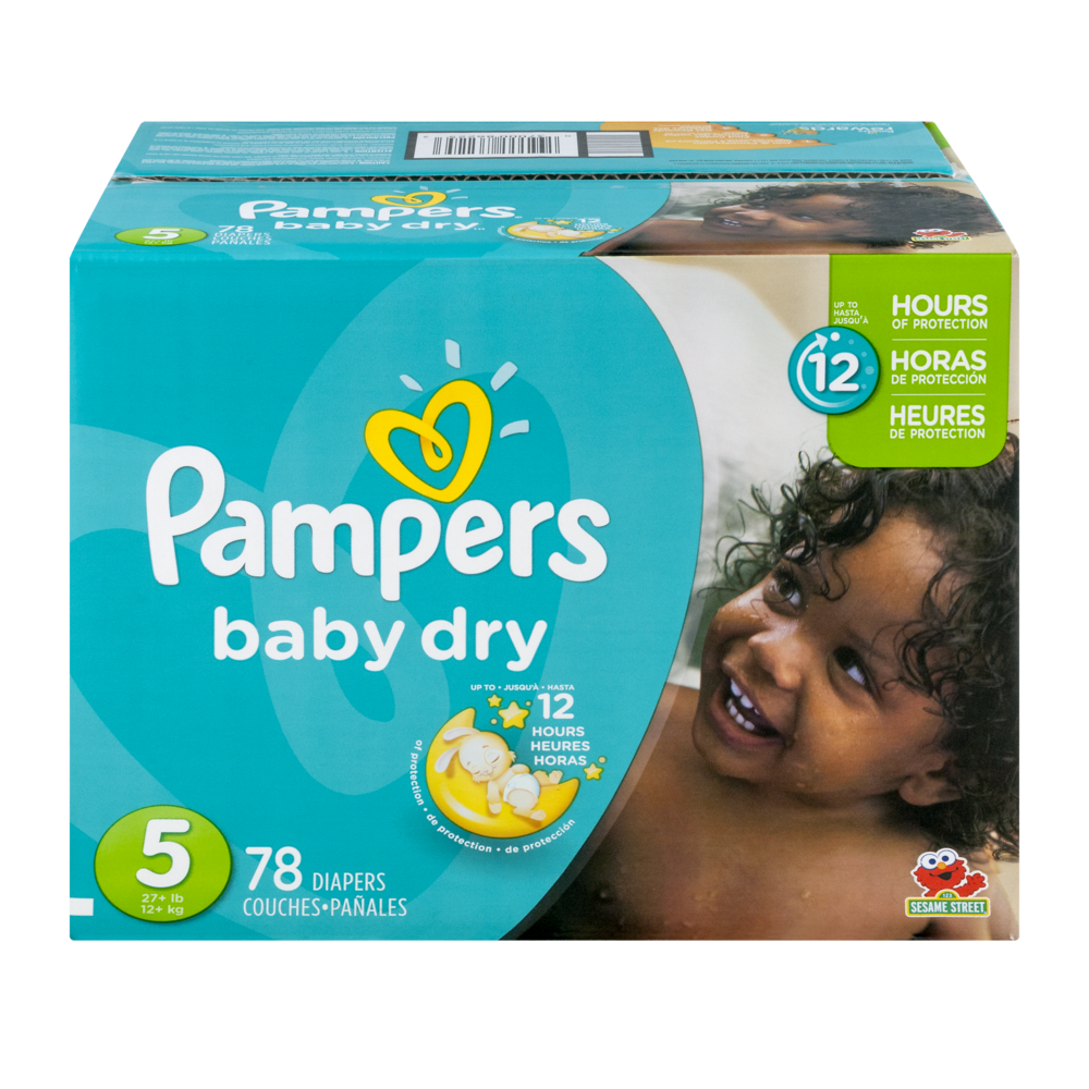 pampers size transparent