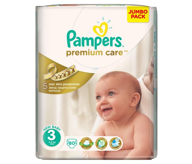 pampers premium care 3 80szt