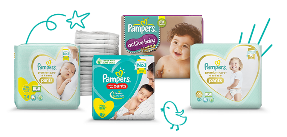 pampers products