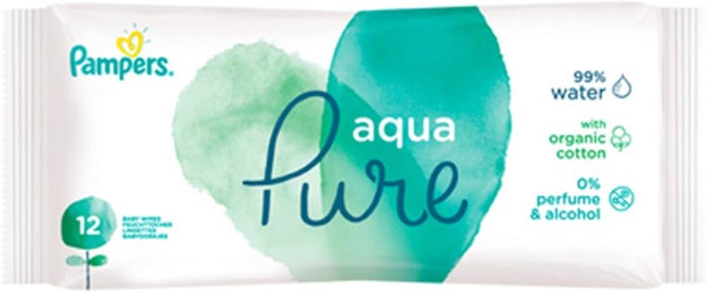 pampers aqua pure wipes 12 pack