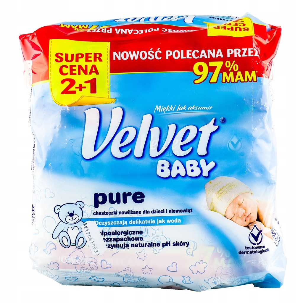 velvet baby chusteczki nawilżane