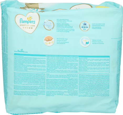 pieluszki pampers premium care 1 wycięcie na pępek