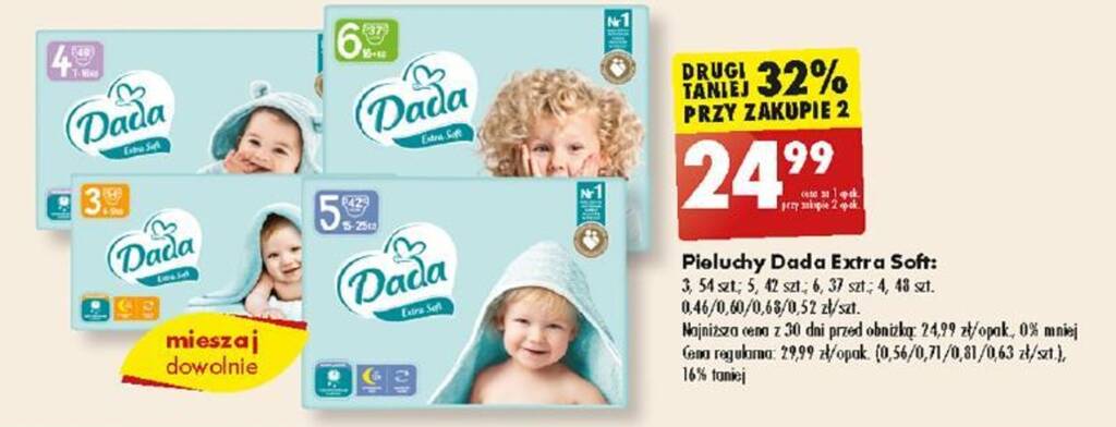 promocja na pieluchy dada soft luty 2019