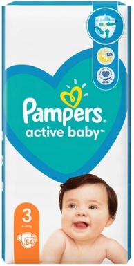 pampers active baby 3 54 szt