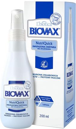 l biotica biovax nutriquick odżywka do włosów osłabionych