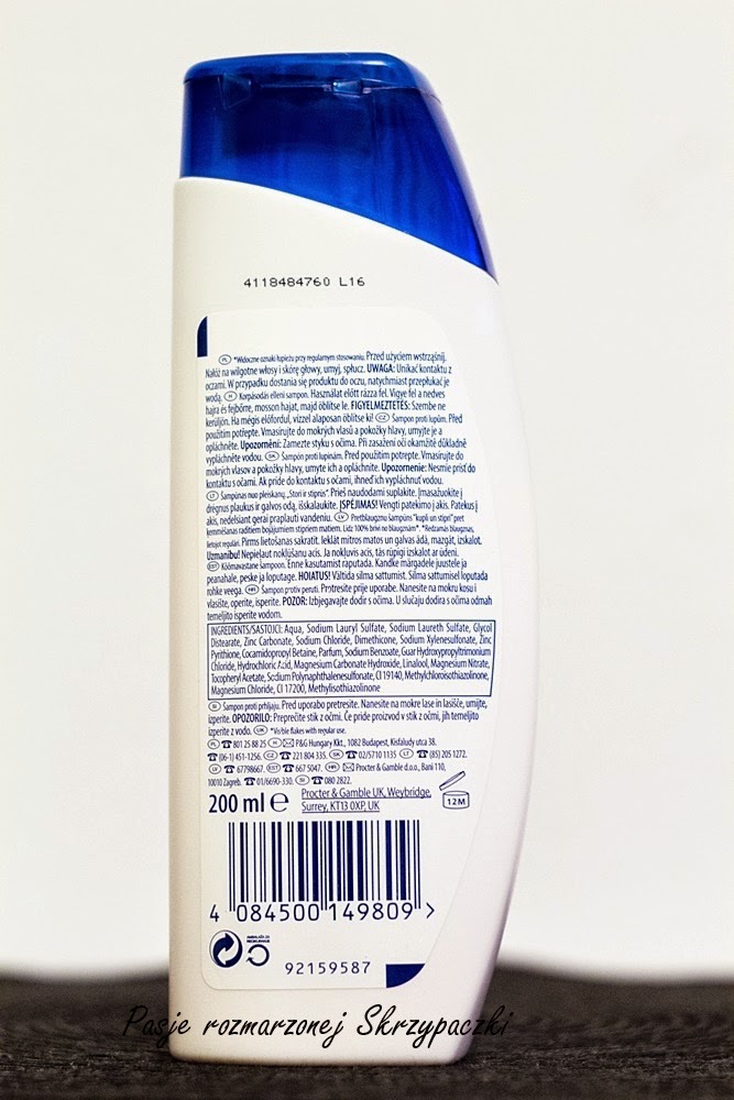 szampon do włosów head and shoulders skład