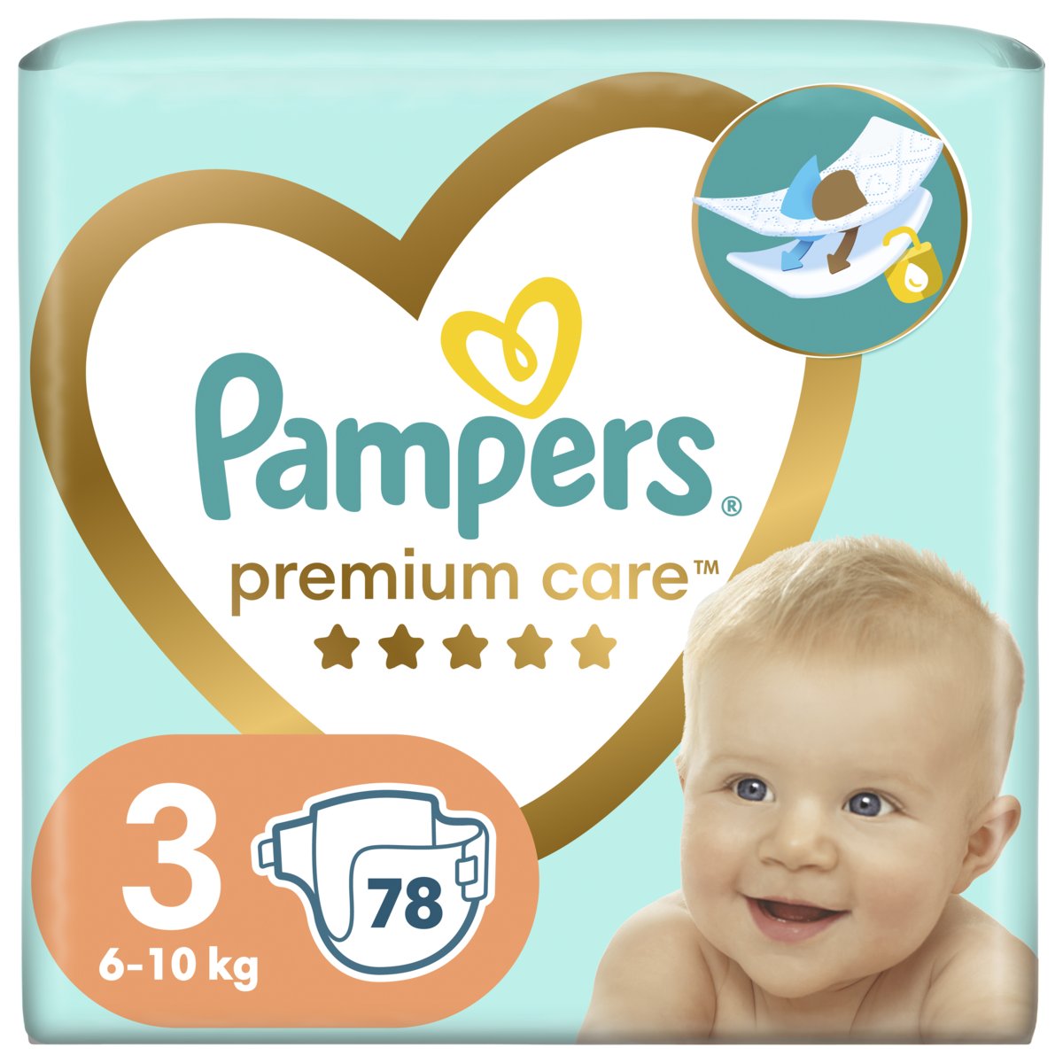 pampers premium care pieluchy jednorazowe rozmiar 3