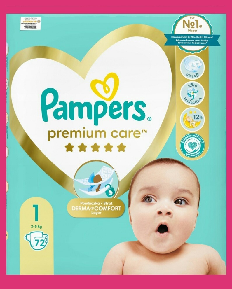 ile kosztuja pampersy pampers premium care 1