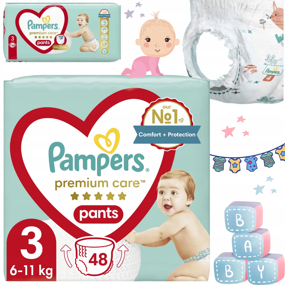 pielucho majtki pampers 3 allegro