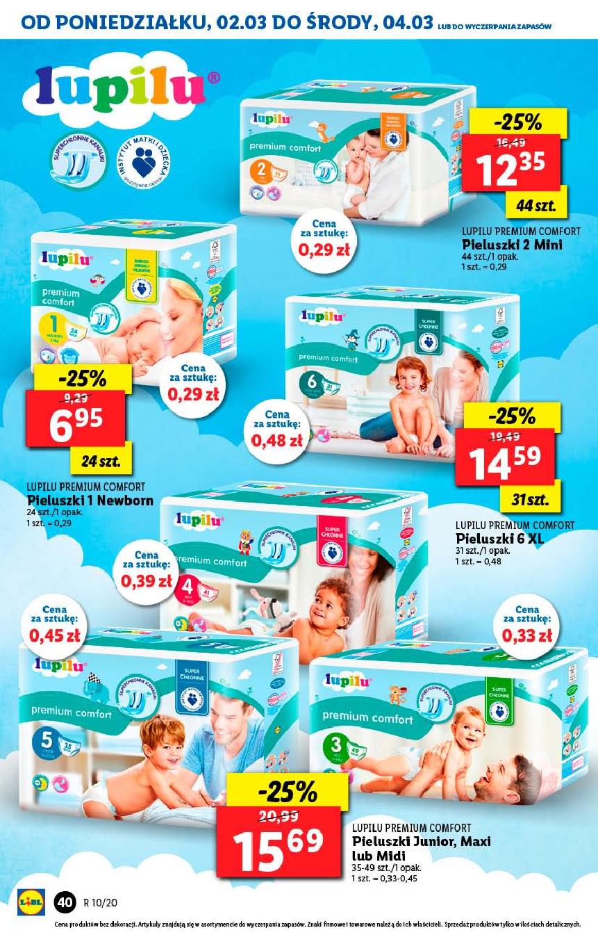 lidl pieluchy lupilu promocja