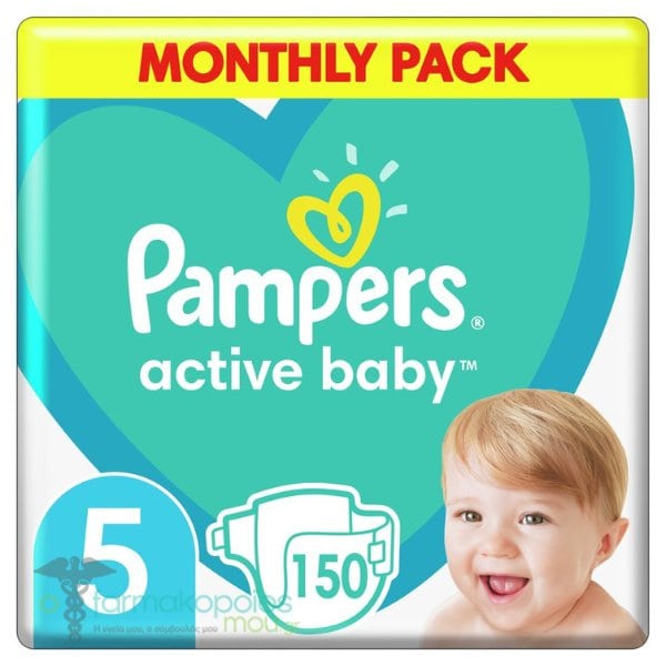 pampers baby active 5 150