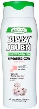 biały jeleń hipoalergiczny szampon z czystą bawełną