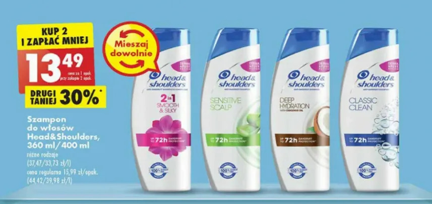 szampon head&shoulders cena biedronka