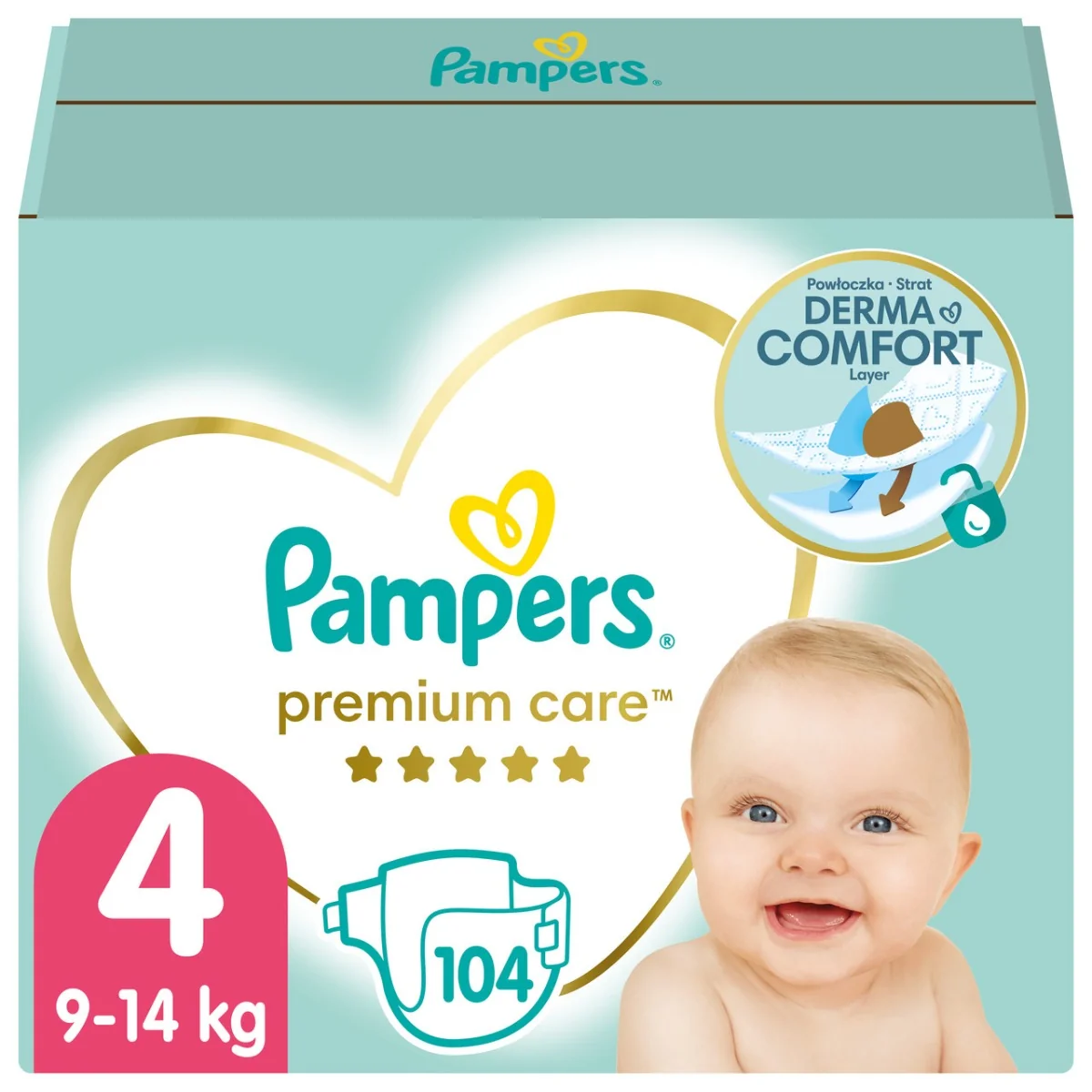 10 sztuk pampers premium care rozmiar