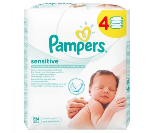 chusteczki pampers sensitiv dla noworodków 56 szt