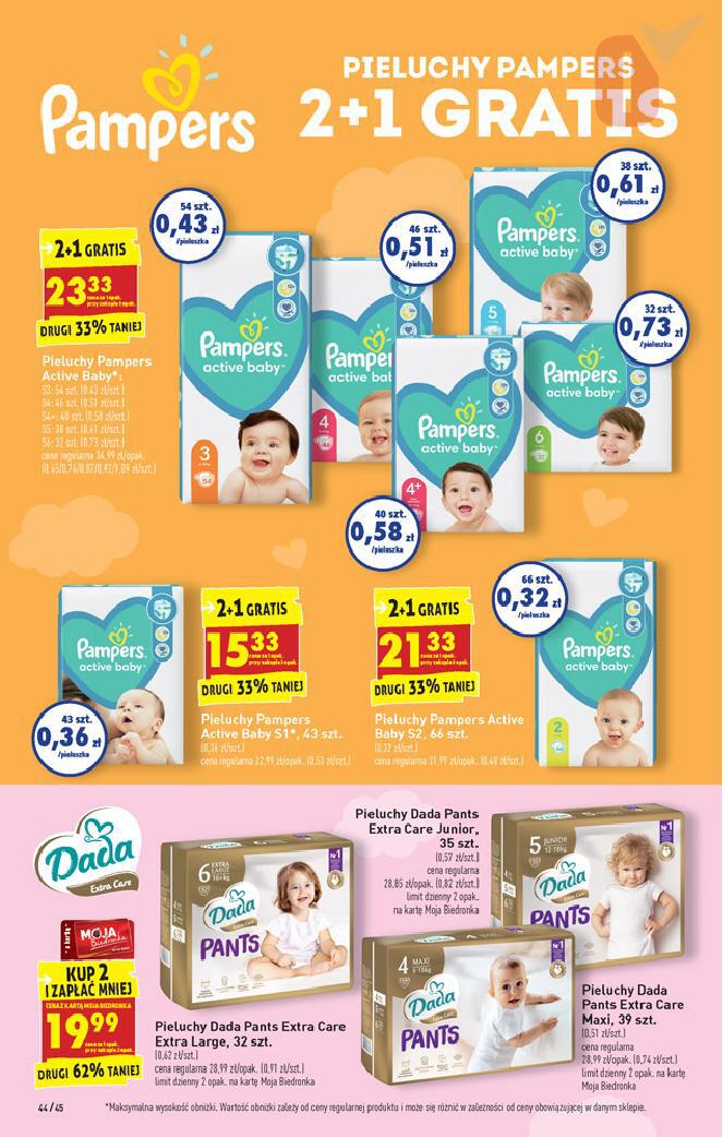 biedronka pampers premium care