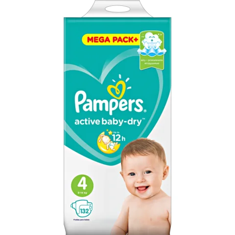 pampers active baby 4 maxi 132