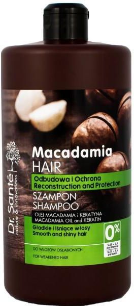 dr sante macadamia hair szampon do włosów osłabionych odbudowujący